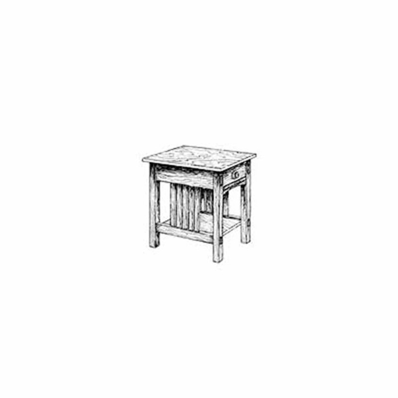 Woodworking Project Paper Plan to Build Mission End Table